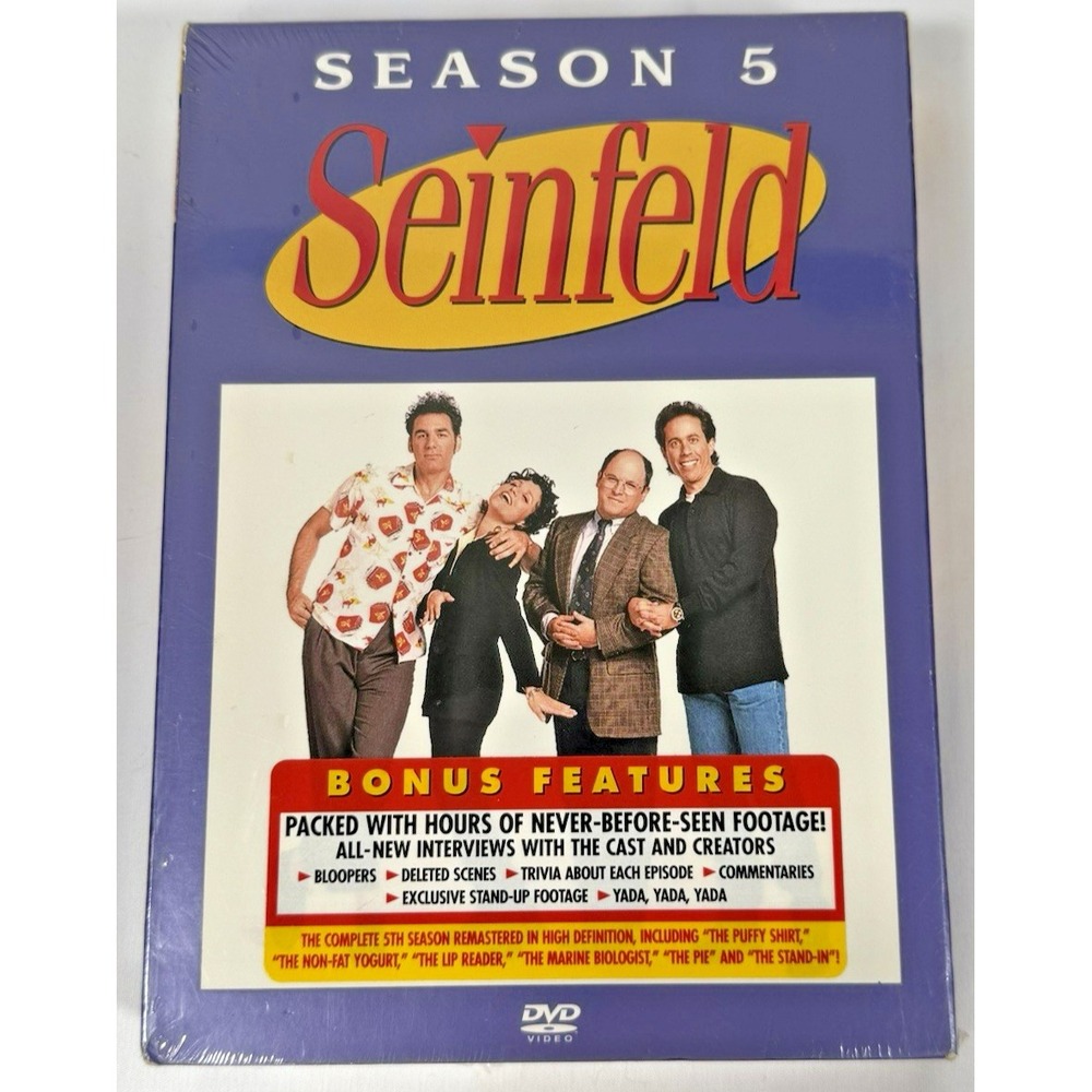 Seinfeld DVD Season 5 TV Series Purple New Sealed Remastered Box Set